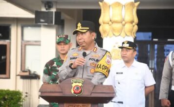 Wakil Bupati Sukabumi Hadiri Apel Kesiapan Hari Raya Idul Fitri 1447 Hijriah di Polres Sukabumi