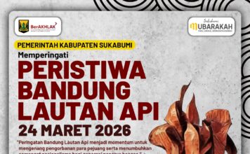 Pemerintah Kabupaten Sukabumi Mengucapkan Selamat Memperingati Hari Peristiwa Bandung Lautan Api